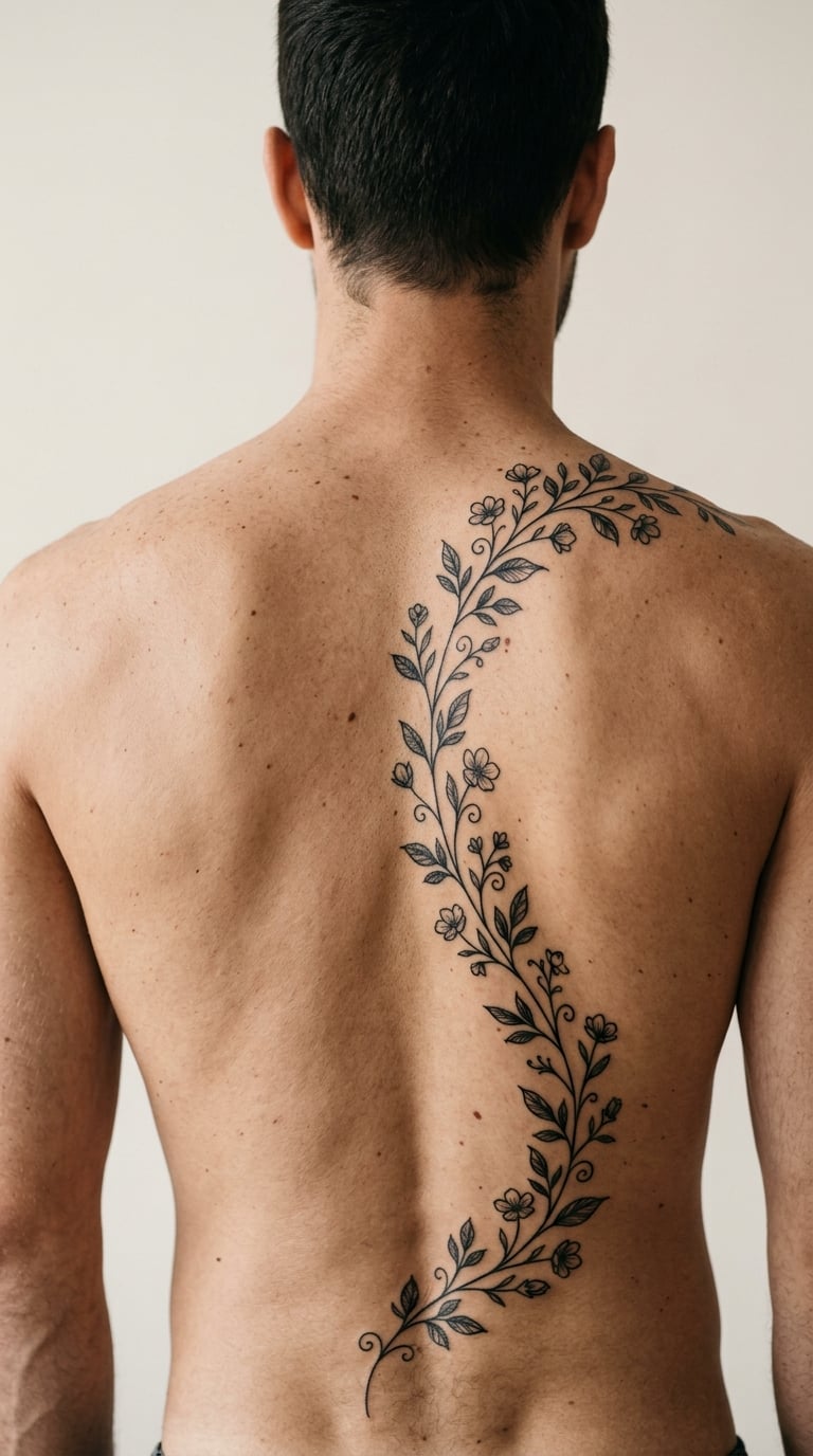 Vine Wrapping From Shoulder to Spine