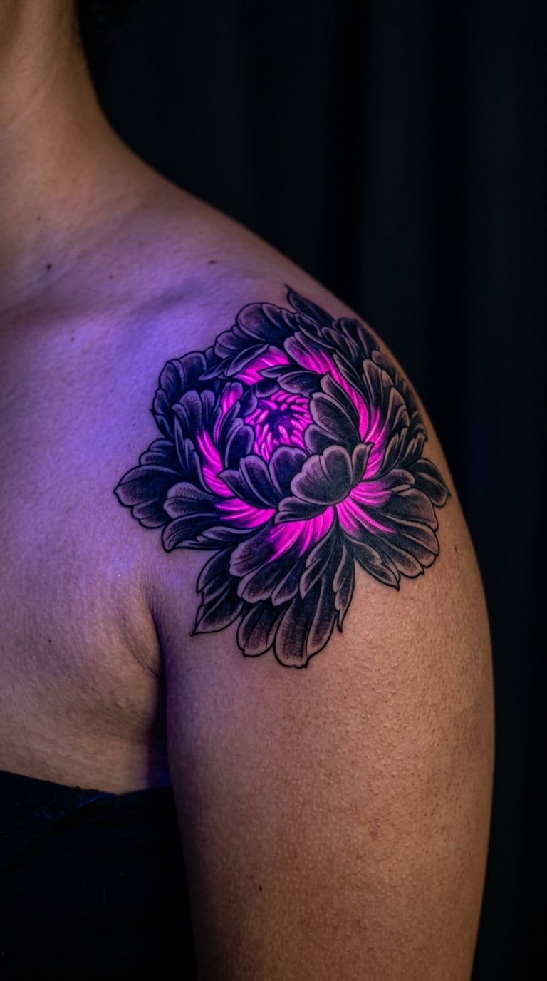 Blacklight Peony