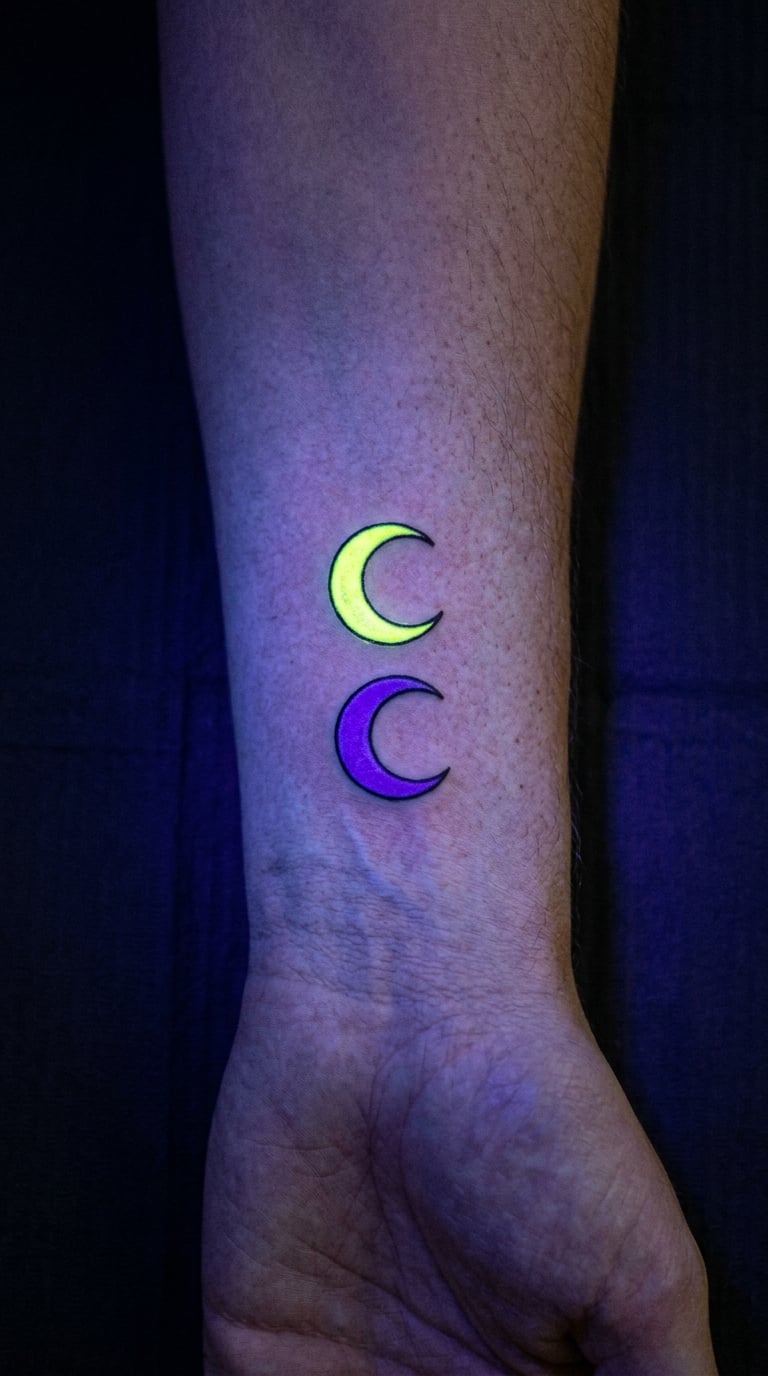UV Sun and Moon Half-Moon