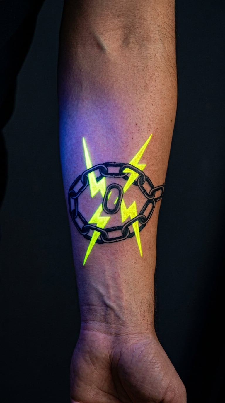 Glowing Chains and Lightning