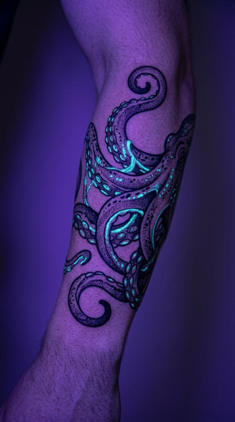 Glowing Octopus Tentacles