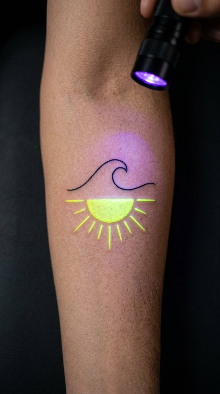 Fluorescent Wave and Sun