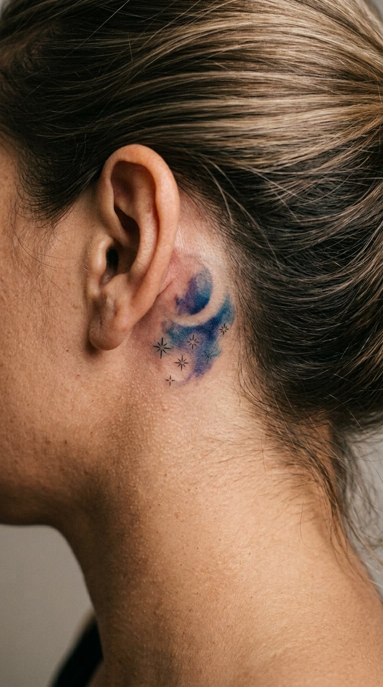 Crescent Moon and Stars