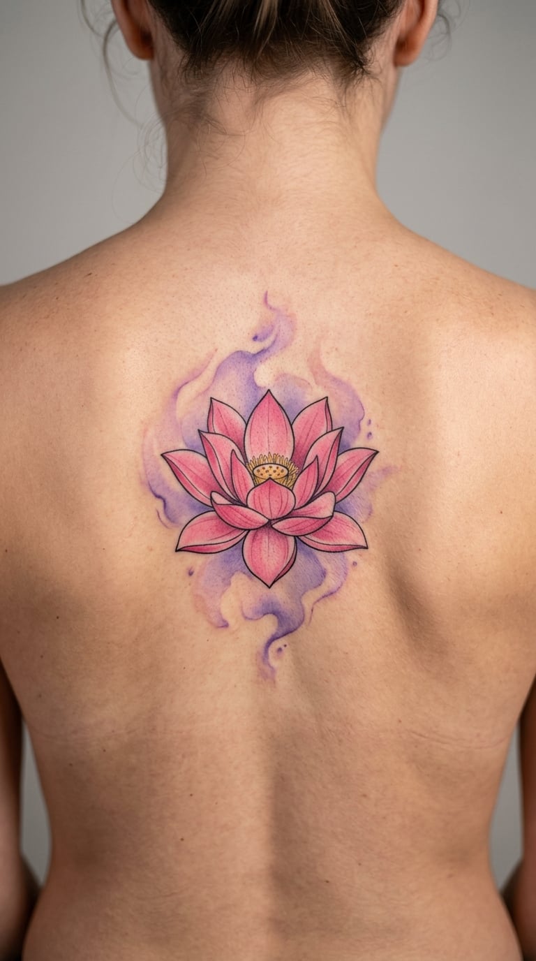 Lotus in a Color Wash