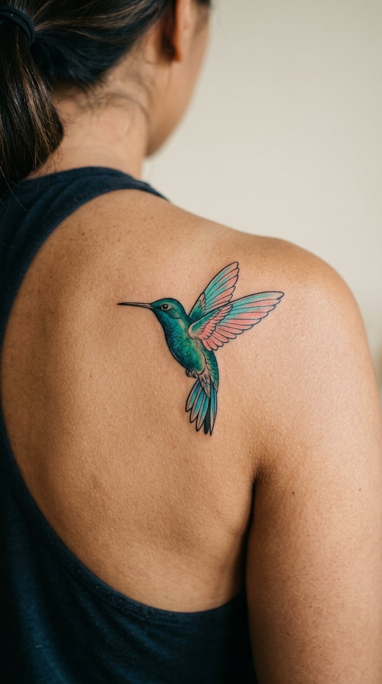 Hummingbird in Flight