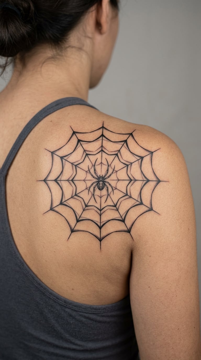 Spider Web Tattoo Styles and Design Ideas