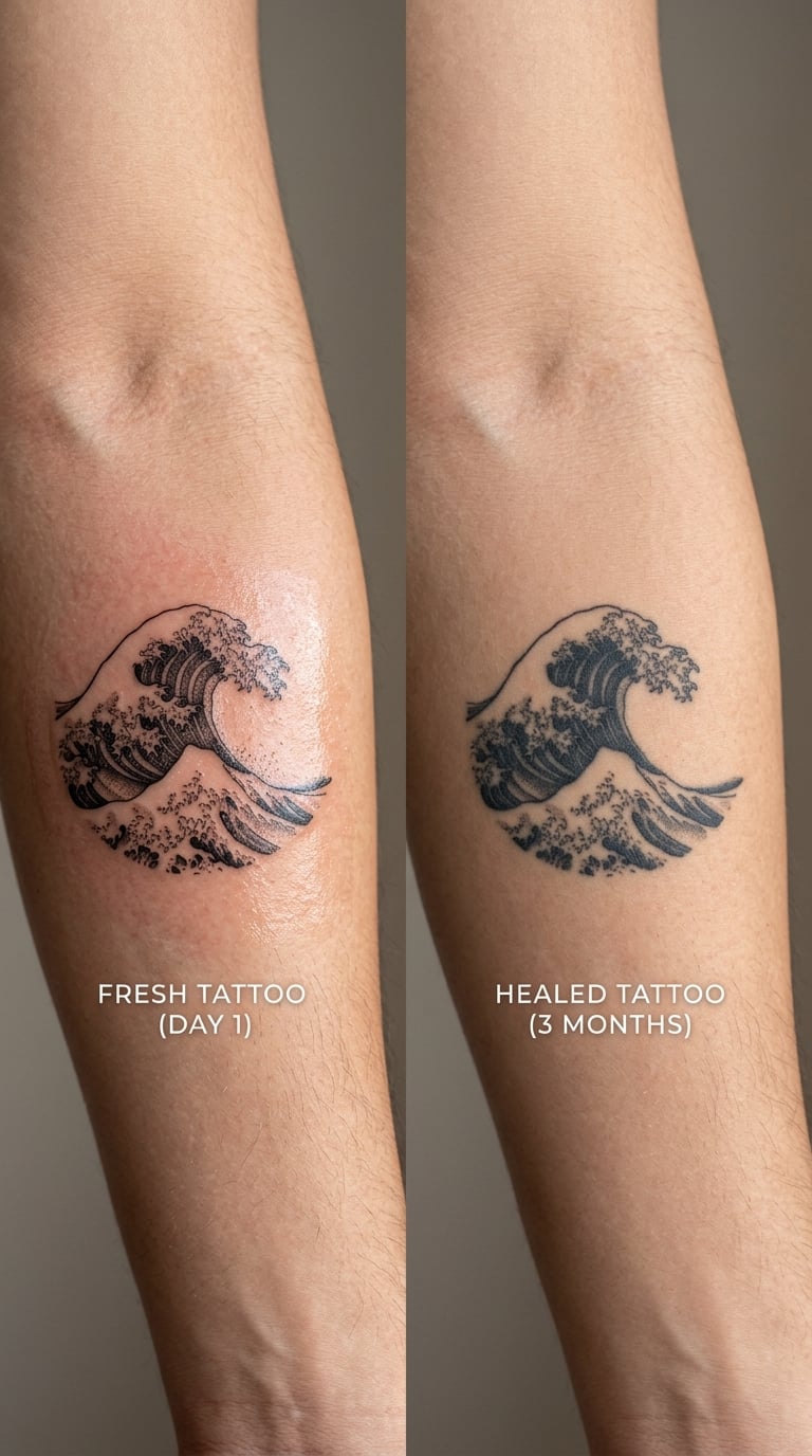 How Long Does a Wave Tattoo Take to Heal?