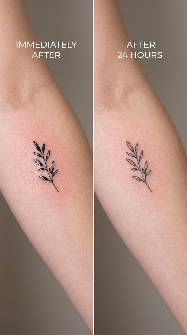 What Does Tattoo Ink Look Like When Healing?