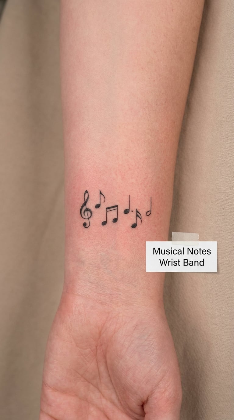 Musical Notes Wrist Band