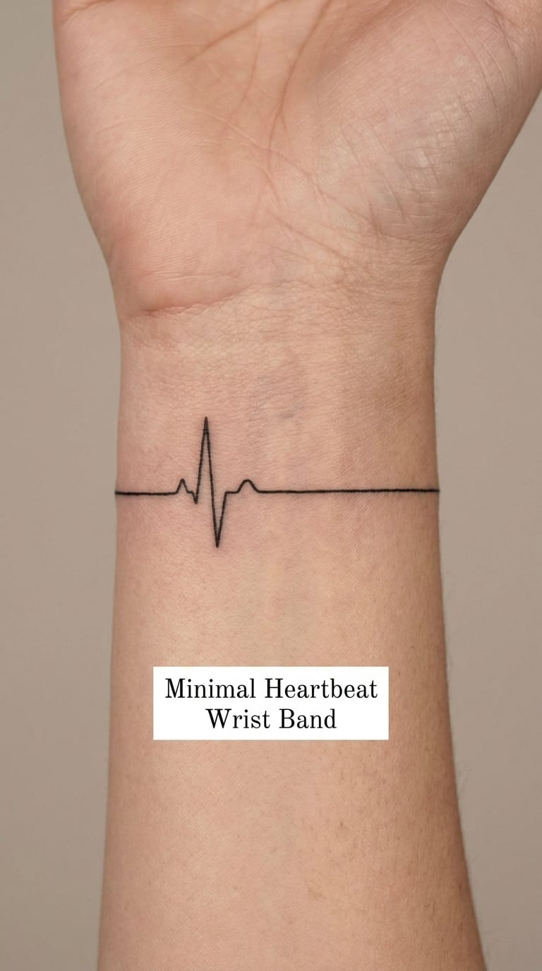 Minimal Heartbeat Wrist Band