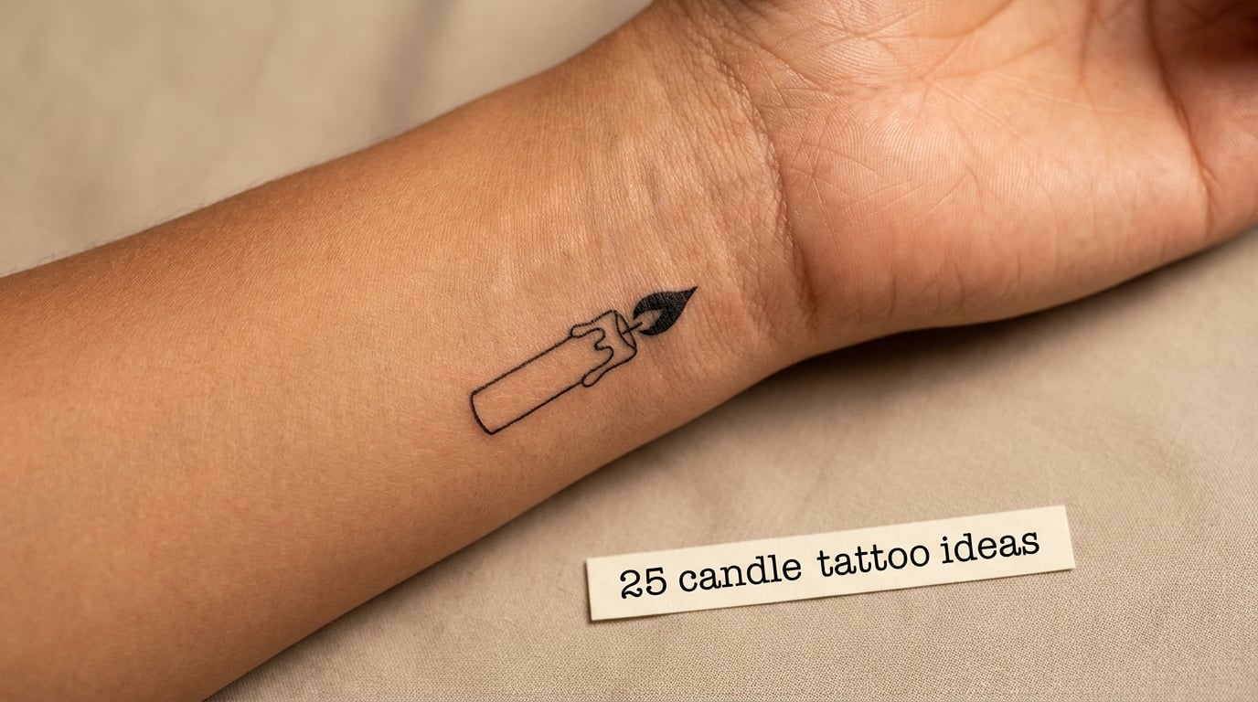 25 Candle Tattoo Ideas: Best Small Flame Designs (October 2026)